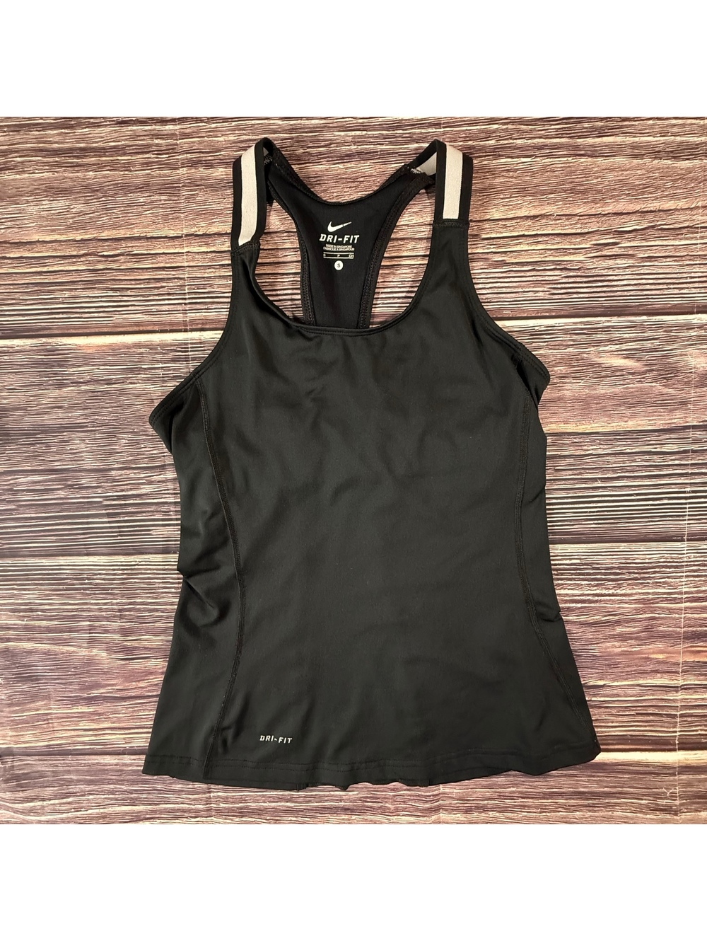 Nike Dri-Fit Racerback Athletic Dress Womens S Black Sleeveless Tennis Golf